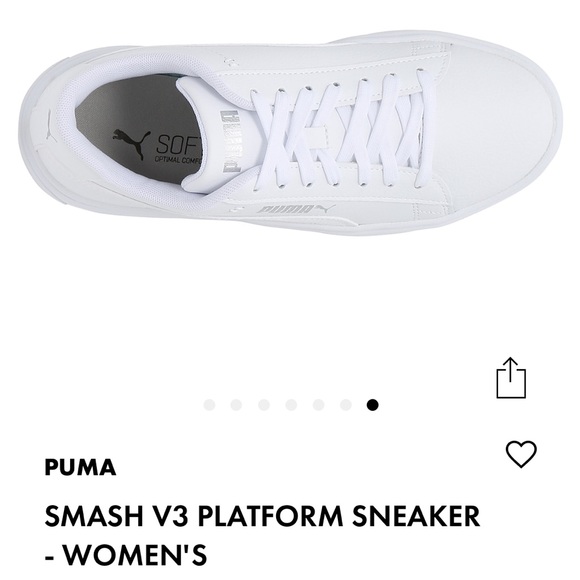 PUMA platform sneakers - SMASH V3 - Women’s white - Picture 10 of 10